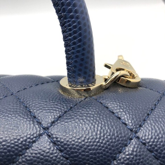 CHANEL Coco Handle Caviar Skin Handbag - Picture 14 of 16